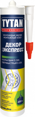 Клей монтажный Декор Экспресс белый Tytan Professional 310 мл.