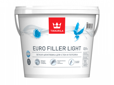 Шпатлевка легкая EURO FILLER LIGHT KTA 0,9л