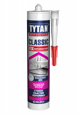 Клей монтажный Classic Fix прозрачный Tytan Professional 310 мл.
