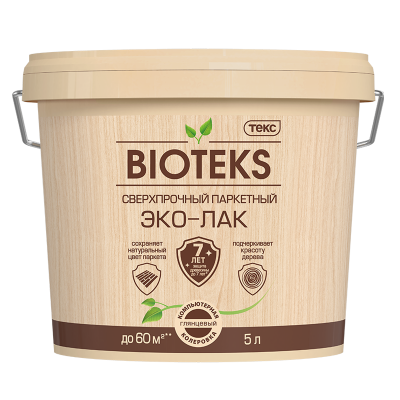 Сверхпрочный Паркетный Эко-Лак BIOTEKS LD гл 5л