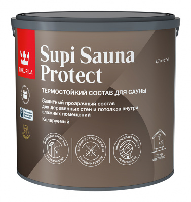 Состав для сауны SUPI SAUNA PROTECT EP п/мат 2,7л