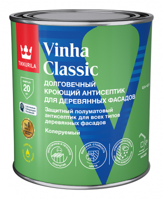 Антисептик кроющий VINHA CLASSIC VVA п/мат 0,9л