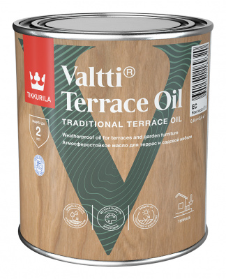 Масло для террас VALTTI TERRACE OIL EC 0,9 л (масло для дерева) 