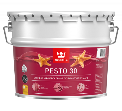 Краска EURO PESTO 30 C полуматовая 9л
