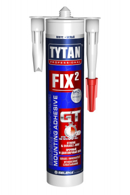 Клей монтажный Fix² GT белый Tytan Professional 290 мл. 