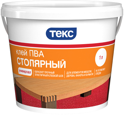 Клей ПВА Столярный Профессиональный Универсал 1л/1кг
